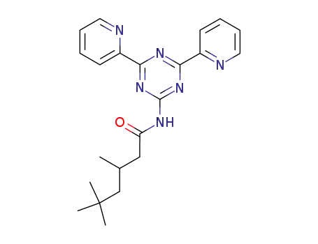 4-(3,5,5-trimethylhexanoylamino)-bis(2,6-(2-pyridyl))-1,3,5-triazine