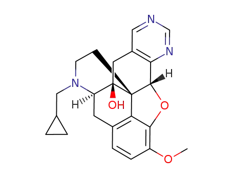 17-cyclopropylmethyl-6,7-dehydro-3-methoxy-14-hydroxy-4,5α-epoxy-6,7:4',5'-pyrimidinomorphinan