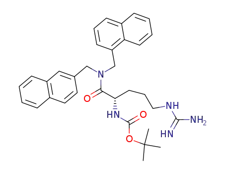 [4-guanidino-1-(naphthalen-2-ylmethyl-naphthalen-1-ylmethyl-carbamoyl)-butyl]-carbamic acid tert-butyl ester