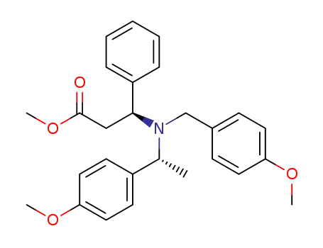 methyl (3S)-3-[(1R)-N-(4-methoxybenzyl)-1-(4-methoxyphenyl)ethylamino]-3-phenylpropanoate