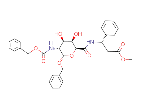 N-(benzyl 2-carbobenzyloxyamino-2-deoxy-α-D-galactopyranosiduronyl)-β-D-phenylalanine methyl ester