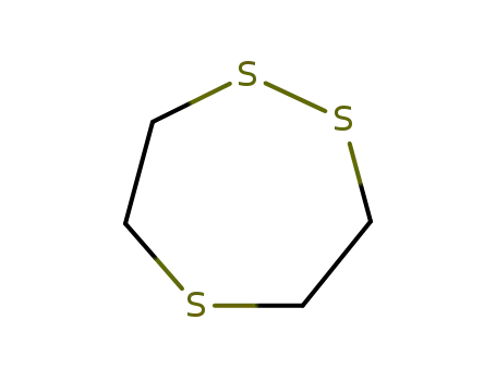 Molecular Structure of 6576-93-8 (1,2,5-Trithiepane)