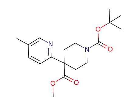 1-tert-butyl 4-methyl 4-(5-methylpyridin-2-yl)piperidine-1,4-dicarboxylate