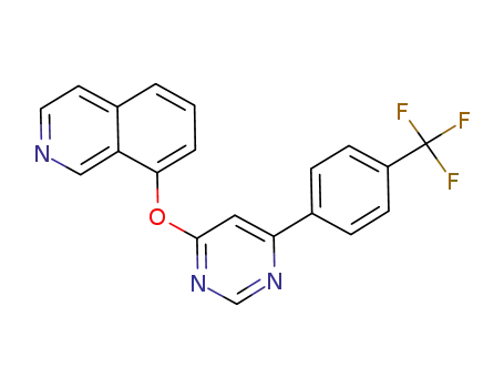8-(6-(4-(trifluoromethyl)phenyl)pyrimidin-4-yloxy)isoquinoline