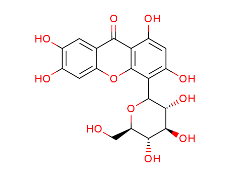 9H-Xanthen-9-one, 4-b-D-glucopyranosyl-1,3,6,7-tetrahydroxy-
