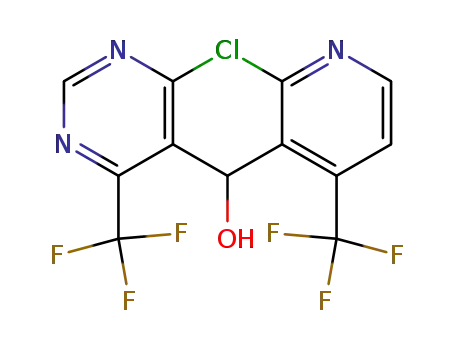 1-(2-chloro-4-trifluoromethylpyrid-3-yl)-1-(6-chloro-4-trifluoromethylpyrimidin-5-yl)methanol