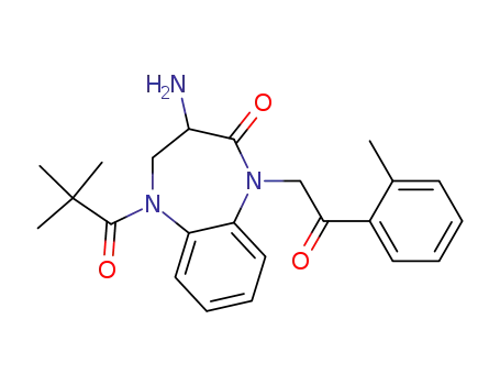1-(2-toluoylmethyl)-2-oxo-3-amino-5-pivaloyl-1,3,4,5-tetrahydro-2H-1,5-benzodiazepine