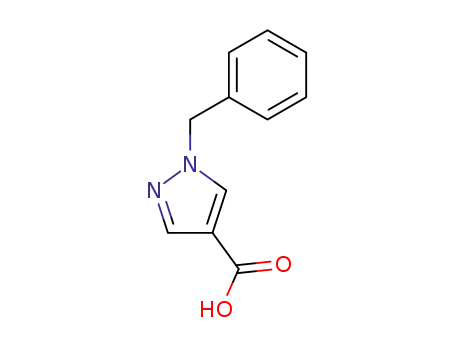 Molecular Structure of 401647-24-3 (1-BENZYL-1H-PYRAZOLE-4-CARBOXYLIC ACID)