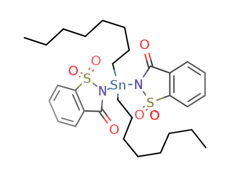 Molecular Structure of 91375-23-4 (1,2-Benzisothiazol-3(2H)-one, 2,2'-(dioctylstannylene)bis-,
1,1,1',1'-tetraoxide)