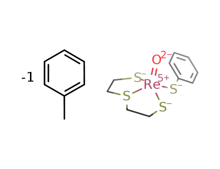 [PhSReO(2-mercaptoethyl sulfide(-2H))] * n(toluene)