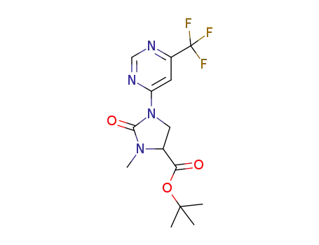 1,1-dimethylethyl 3-methyl-2-oxo-1-[6-(trifluoromethyl)-4-pyrimidinyl]-4-imidazolidinecarboxylate