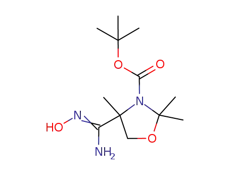 4-(N'-hydroxycarbamimidoyl)-2,2,4-trimethyl-oxazolidine-3-carboxylic acid tert-butyl ester