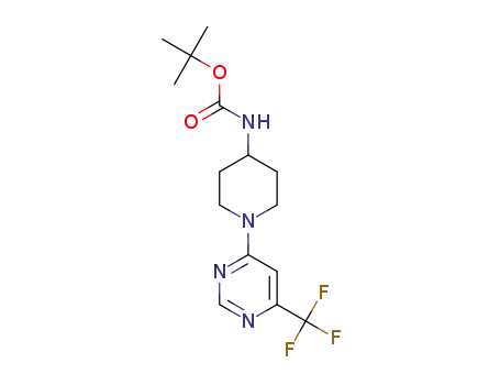 tert-butyl 1-(6-(trifluoromethyl)pyrimidin-4-yl)piperidin-4-ylcarbamate
