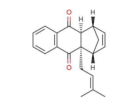 (1R*,4S*,4aR*,9aS*)-1,4,4a,9-tetrahydro-4a-prenyl-1,4-methanoanthracene-9,10-dione