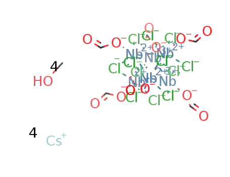 [Cs(methanol)]4[Nb6Cl12(formate)6]