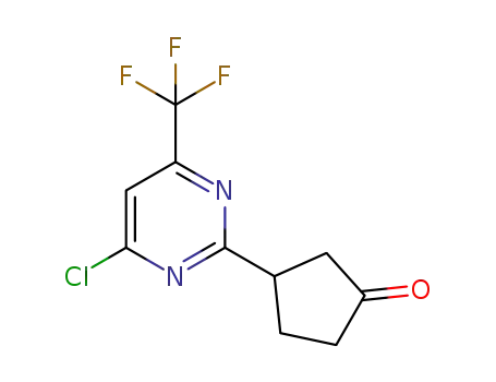 3-(4-chloro-6-(trifluoromethyl)pyrimidin-2-yl)cyclopentanone