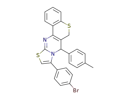 9-(4-bromophenyl)-7-(p-tolyl)-6,7-dihydrothiazolo[3,2-a]thiochromeno[4,3-d]pyrimidine