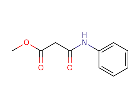 Molecular Structure of 76311-94-9 (Propanoic acid, 3-oxo-3-(phenylamino)-, methyl ester)