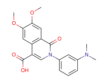 2-[3-(dimethylamino)phenyl]-6,7-dimethoxy-1-oxo-1,2-dihydroisoquinoline-4-carboxylic acid