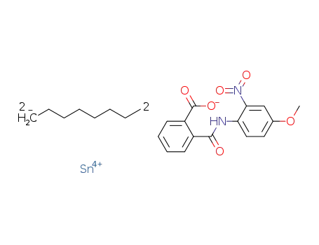 dioctylstannanediyl bis 2-(4-methoxy-2-nitrophenylcarbamoyl)benzoate