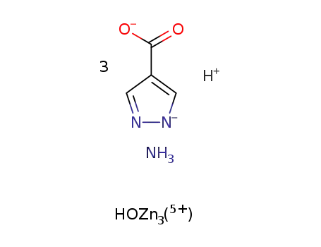 (ammonium)[Zn3(OH)(1H-pyrazole-4-carboxylic acid)3]