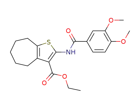 ethyl 2-[(3,4-dimethoxybenzoyl)amino]-5,6,7,8-tetrahydro-4H-cyclohepta[b]thiophene-3-carboxylate