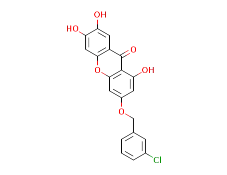 3-((3-chlorobenzyl)oxy)-1,6,7-trihydroxy-9H-xanthen-9-one
