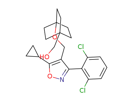 (4-((5-cyclopropyl-3-(2,6-dichlorophenyl)isoxazol-4-yl)methoxy)bicyclo[2.2.2]octan-1-yl)methanol