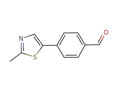 4-(2-methyl-1,3-thiazol-5-yl)benzaldehyde