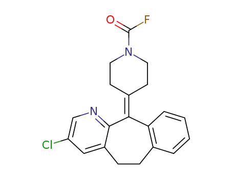 4-(3-chloro-5,6-dihydro-11H-benzo[5,6]cyclohepta[1,2-b]pyridin-11-ylidene)piperidine-1-carbonyl fluoride
