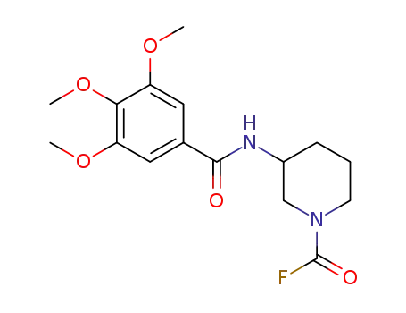 3-(3,4,5-trimethoxybenzamido)piperidine-1-carbonyl fluoride