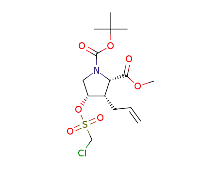 1-(tert-butyl) 2-methyl (2S,3S,4S)-3-allyl-4-(((chloromethyl)sulfonyl)oxy)pyrrolidine-1,2-dicarboxylate