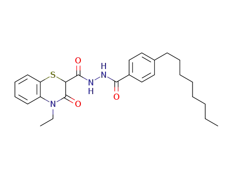 N'-(4-n-octylbenzoyl)-3-oxo-4-ethyl-3,4-dihydro-2H-benzo[1,4]thiazine-2-carbohydrazide