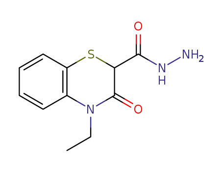 3-oxo-4-ethyl-3,4-dihydro-2H-1,4-benzothiazine-2-carbohydrazide