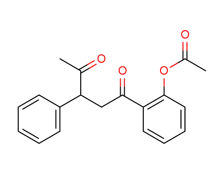 Molecular Structure of 113344-29-9 (1,4-Pentanedione, 1-[2-(acetyloxy)phenyl]-3-phenyl-)
