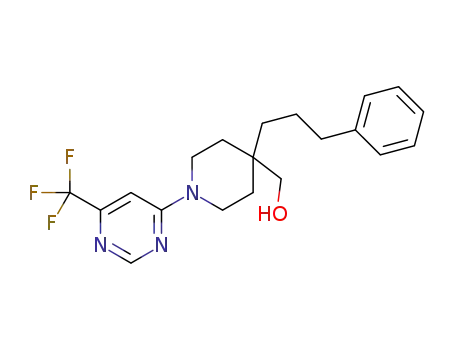 (4-(3-phenylpropyl)-1-(6-(trifluoromethyl)pyrimidin-4-yl)piperidin-4-yl)methanol
