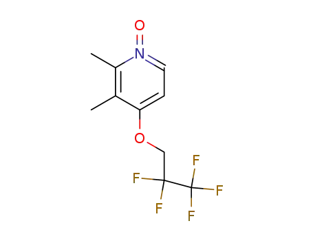 Molecular Structure of 103577-60-2 (Pyridine, 2,3-dimethyl-4-(2,2,3,3,3-pentafluoropropoxy)-, 1-oxide)