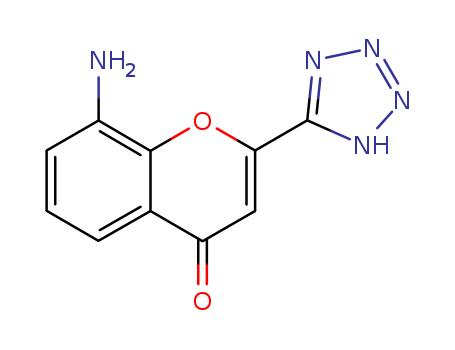 8-Amino-2-(1H-tetrazol-5-yl)-4H-1-benzopyran-4-one