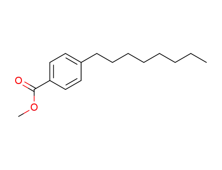 Molecular Structure of 54256-51-8 (4-Octylbenzoic acid methyl ester)