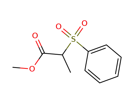 Molecular Structure of 85979-85-7 (Propanoic acid, 2-(phenylsulfonyl)-, methyl ester)