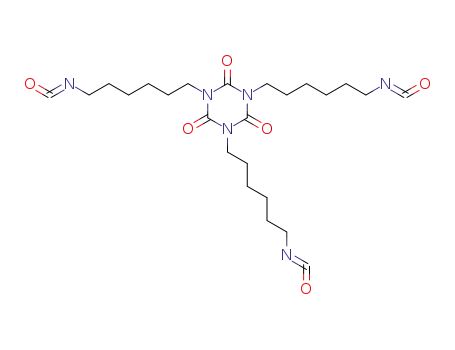 Molecular Structure of 3779-63-3 ((2,4,6-trioxotriazine-1,3,5(2H,4H,6H)-triyl)tris(hexamethylene) isocyanate)