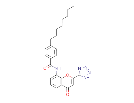 8-(p-octylbenzoyl)amino-2-(5-tetrazolyl)-4-oxo-4H-1-benzopyran