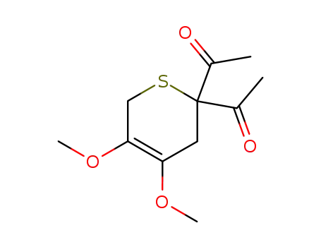 5,6-dihydro-3,4-dimethoxy-6,6-diacetyl-2H-thiopyran