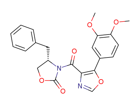 (S)-4-Benzyl-3-[5-(3,4-dimethoxy-phenyl)-oxazole-4-carbonyl]-oxazolidin-2-one