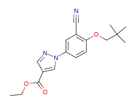 ethyl 1-(3'-cyano-4'-neopentyloxyphenyl)-pyrazol-4-carboxylate