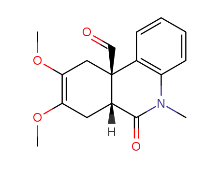 cis-10a-formyl-5,6,6a,7,10,10a-hexahydro-8,9-dimethoxy-5-methylphenanthridin-6-one