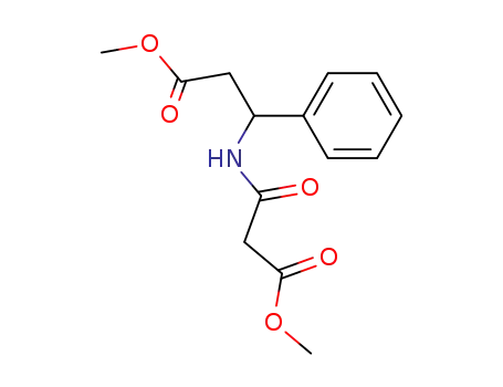 Molecular Structure of 656808-19-4 (Benzenepropanoic acid, b-[(3-methoxy-1,3-dioxopropyl)amino]-, methyl
ester)