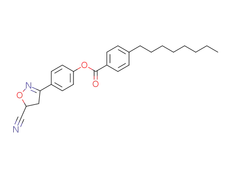 4-octyl-benzoic acid 4-(5-cyano-4,5-dihydro-isoxazol-3-yl)-phenyl ester