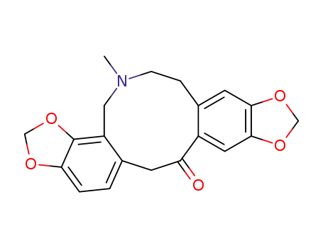 7-Methyl-6,7,8,9-tetrahydro-[1,3]dioxolo[4',5':5,6]benzo[1,2-c][1,3]dioxolo[5',4':4,5]benzo[1,2-g]azecin-15(16H)-one 130-86-9