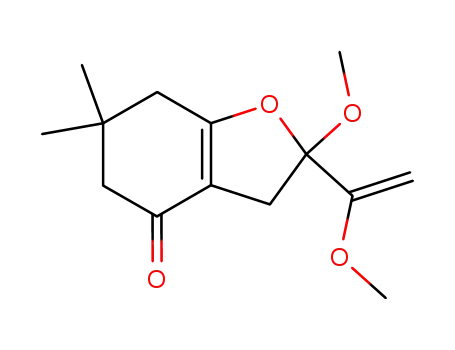2-methoxy-2-(1-methoxyvinyl)-6,6-dimethyl-3,5,6,7-tetrahydro-2H-benzofuran-4-one